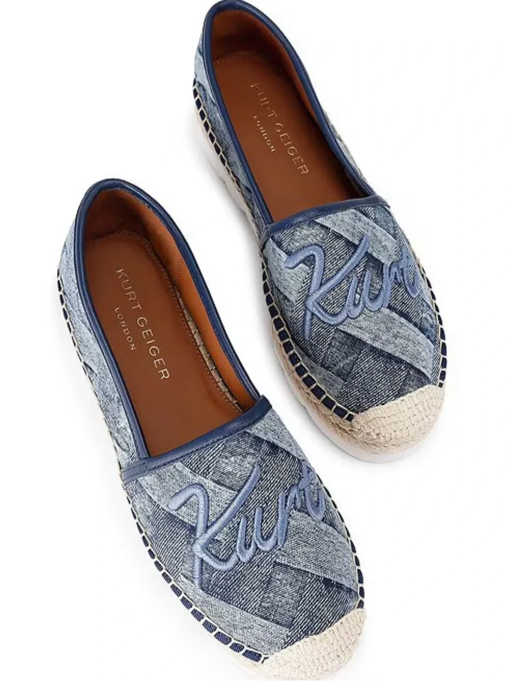 Kurt Geiger woven denim